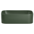 Ceramiczna Umywalka Nablatowa 50 cm Ciemno Zielona Prostokątna COMAD