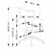 Nowoczesny Biurowy Fotel Obrotowy do Biurka Szary Jasny Popielaty Welurowy Sztruks DUMBO Halmar