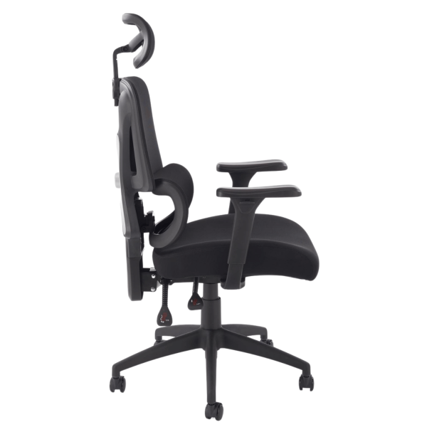 Ergonomiczny Fotel Obrotowy Biurowy Gabinetowy Czarny MULTIBLOCK Siatka Halmar ASTRAL