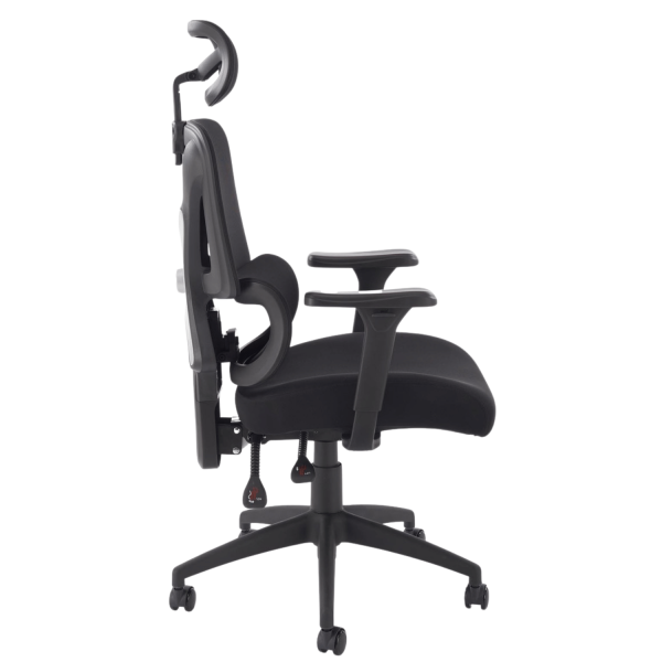 Ergonomiczny Fotel Obrotowy Biurowy Gabinetowy Czarny MULTIBLOCK Siatka Halmar ASTRAL