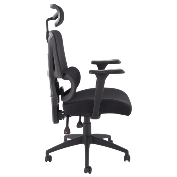 Ergonomiczny Fotel Obrotowy Biurowy Gabinetowy Czarny MULTIBLOCK Siatka Halmar ASTRAL