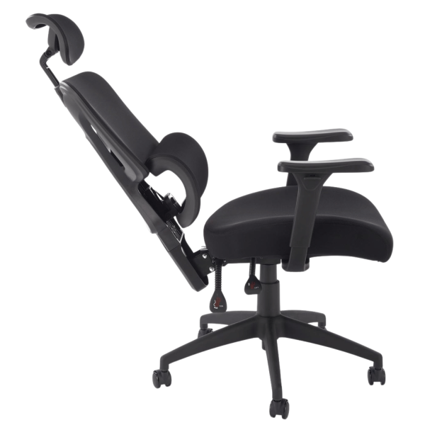 Ergonomiczny Fotel Obrotowy Biurowy Gabinetowy Czarny MULTIBLOCK Siatka Halmar ASTRAL