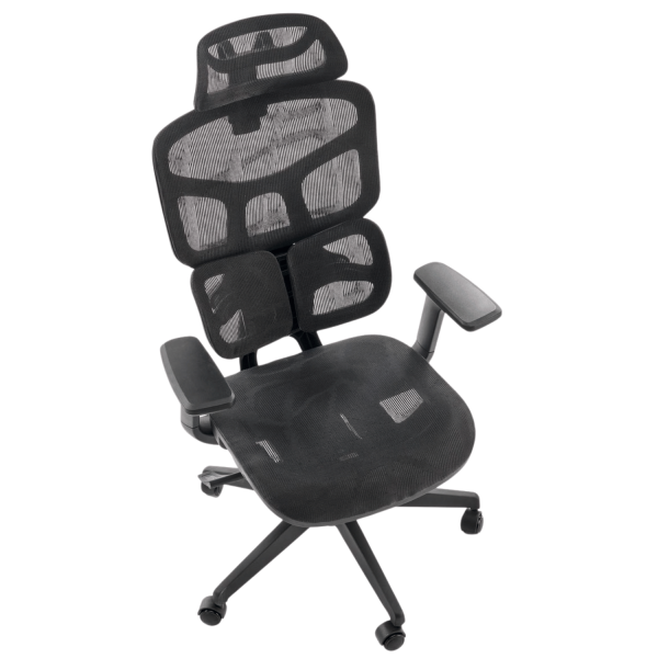 Ergonomiczny Fotel Obrotowy Biurowy Gabinetowy Czarny MULTIBLOCK Siatka Halmar ASTRAL