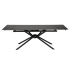 Nowoczesny Designerski Stół Rozkładany 160-220x90 cm do Salonu Jadalni Czarny Marmur VITORINO Halmar