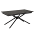 Nowoczesny Designerski Stół Rozkładany 160-220x90 cm do Salonu Jadalni Czarny Marmur VITORINO Halmar