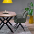 Stół Rozkładany Loft do Salonu Jadalni Okrągły 100-250x100 cm Orzechowy Czarny PERONI Halmar