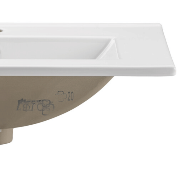 ❤️ Umywalka Ceramiczna Wpuszczana w Blat 60cm DANCE 60DP Biała COMAD ⭐