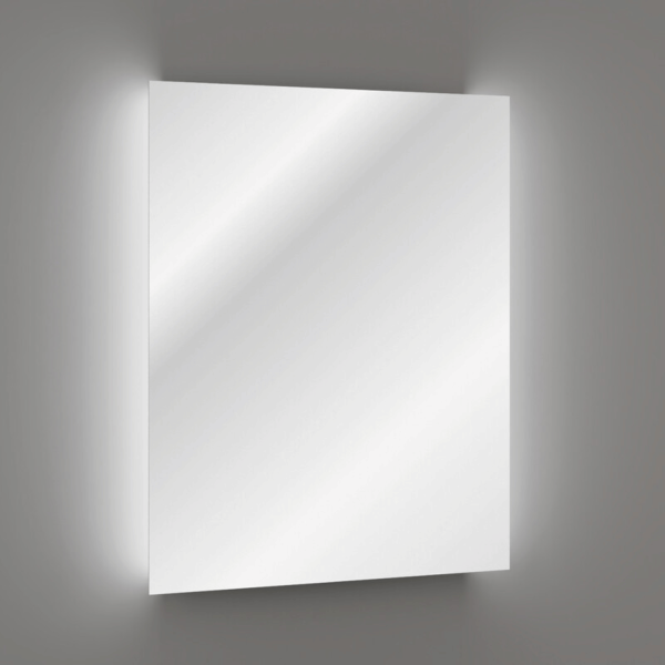 Lustro do Łazienki Bez Ramy Podświetlane Prostokątne LED 60x80 cm AURA COMAD