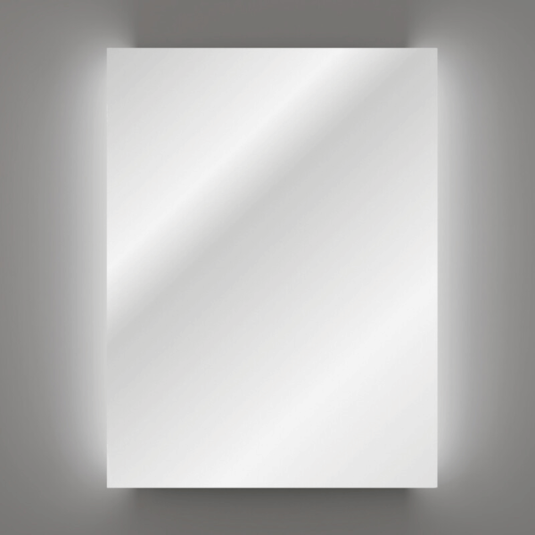 Lustro do Łazienki Bez Ramy Podświetlane Prostokątne LED 60x80 cm AURA COMAD