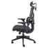 Ergonomiczny Fotel Biurowy Obrotowy z Siatki Gabinetowy MULTIBLOCK Czarny Siatka MACAR Halmar