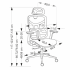 Ergonomiczny Fotel Biurowy Obrotowy z Siatki Gabinetowy MULTIBLOCK Czarny Siatka MACAR Halmar