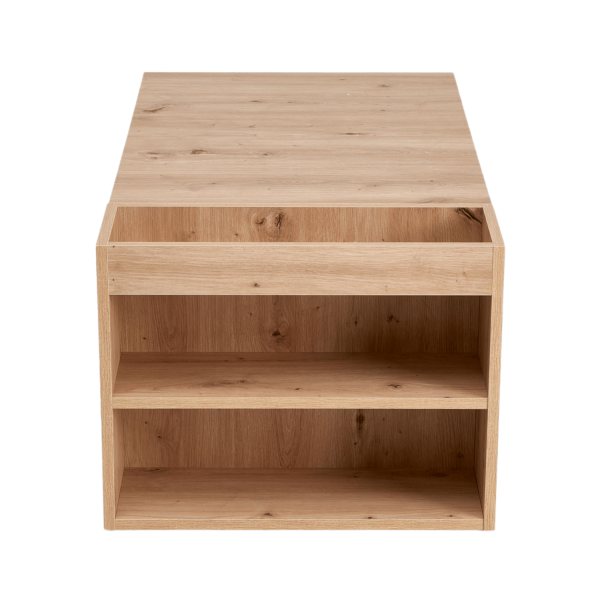 Nowoczesny Stolik Kawowy Prostokątny do Salonu z Półką Dąb Artisan Ława Loft MURCIA Halmar