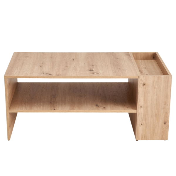 Nowoczesny Stolik Kawowy Prostokątny do Salonu z Półką Dąb Artisan Ława Loft MURCIA Halmar