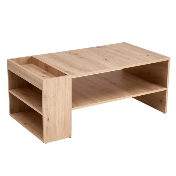 Nowoczesny Stolik Kawowy Prostokątny do Salonu z Półką Dąb Artisan Ława Loft MURCIA Halmar