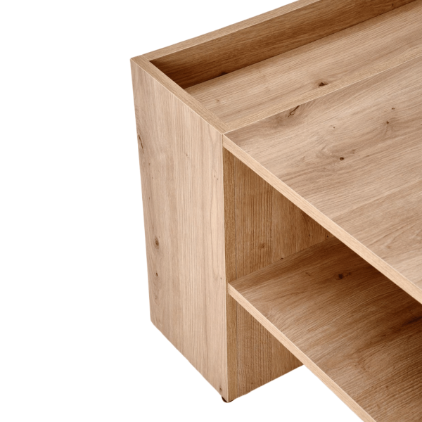 Nowoczesny Stolik Kawowy Prostokątny do Salonu z Półką Dąb Artisan Ława Loft MURCIA Halmar