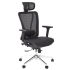 Ergonomiczny Fotel Biurowy Obrotowy Gabinetowy do Biurka MULTIBLOCK Czarny Siatka VIXEN Halmar