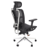 Ergonomiczny Fotel Biurowy Obrotowy Gabinetowy do Biurka MULTIBLOCK Czarny Siatka VIXEN Halmar