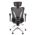 Ergonomiczny Fotel Biurowy Obrotowy Gabinetowy do Biurka MULTIBLOCK Czarny Siatka VIXEN Halmar
