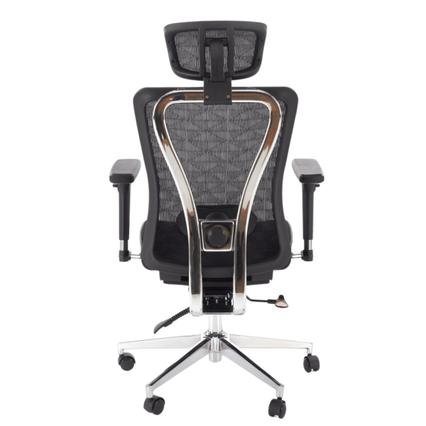 Ergonomiczny Fotel Biurowy Obrotowy Gabinetowy do Biurka MULTIBLOCK Czarny Siatka VIXEN Halmar