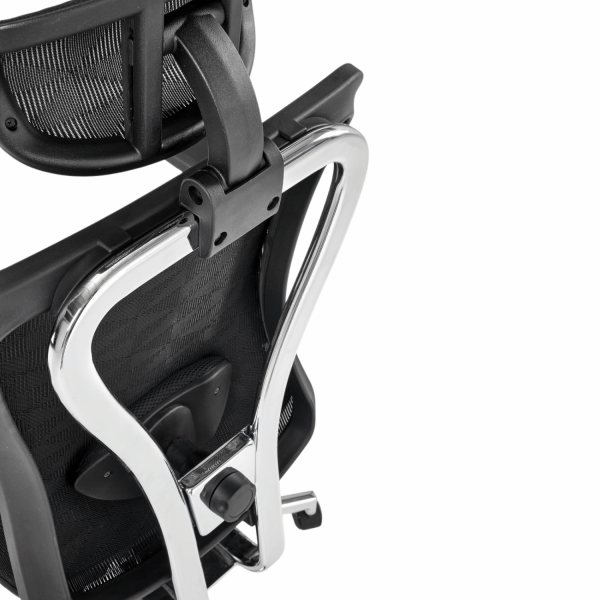 Ergonomiczny Fotel Biurowy Obrotowy Gabinetowy do Biurka MULTIBLOCK Czarny Siatka VIXEN Halmar