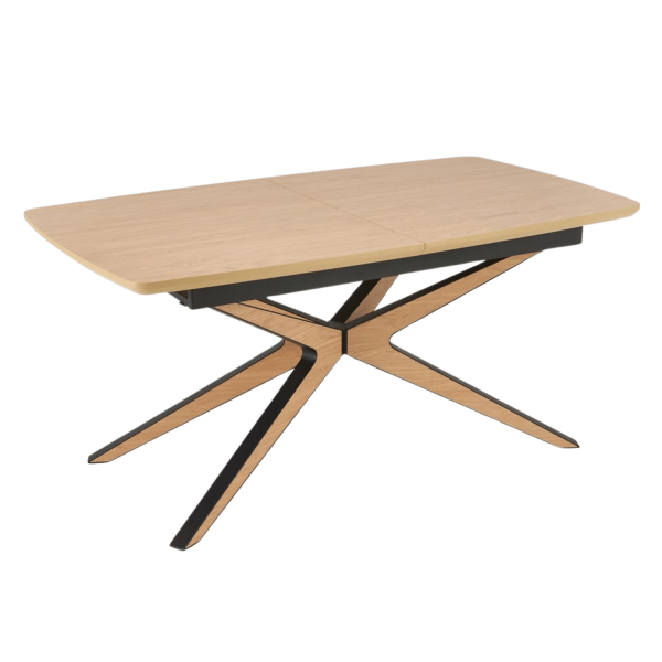 Nowoczesny Stół Rozkładany 160-220 cm do Jadalni Salonu Prostokątny Naturalny Matowy JAMES Halmar