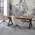 Duży Nowoczesny Stół Rozkładany 200-350 cm Loft Prostokątny Orzechowy Czarny BARON Halmar