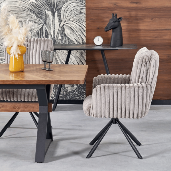 Duży Nowoczesny Stół Rozkładany 200-350 cm Loft Prostokątny Orzechowy Czarny BARON Halmar