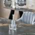 Elegancki Nowoczesny Stół Rozkładany 180-260x90 cm do Jadalni Salonu Czarny Marmurowy FORUM Halmar