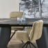 Elegancki Nowoczesny Stół Rozkładany 180-260x90 cm do Jadalni Salonu Czarny Marmurowy FORUM Halmar