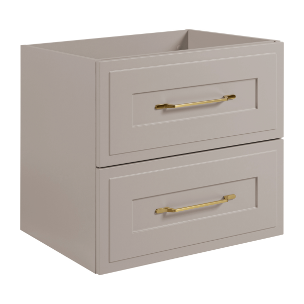 Szafka Łazienkowa 120 cm Pod Umywalkę Wisząca Mat Kaszmir Podwójna z Blatem CLASSIC