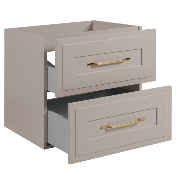 Szafka Łazienkowa 120 cm Kaszmirowa Wisząca Pod Umywalkę Mat z Blatem CLASSIC