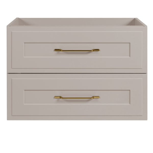 Kaszmirowa Szafka Pod Umywalkę z Blatem 160 cm Mat Podwójna Wisząca Łazienkowa CLASSIC