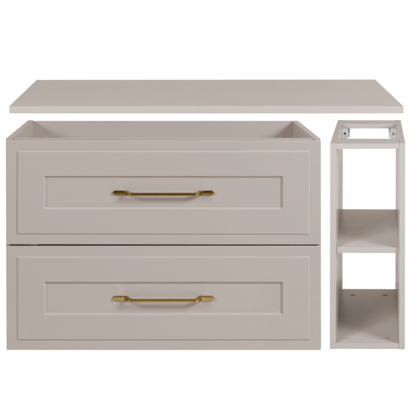 Szafka Kaszmirowa do Łazienki 100 cm Wisząca z Blatem pod Umywalkę Retro Stylowa CLASSIC