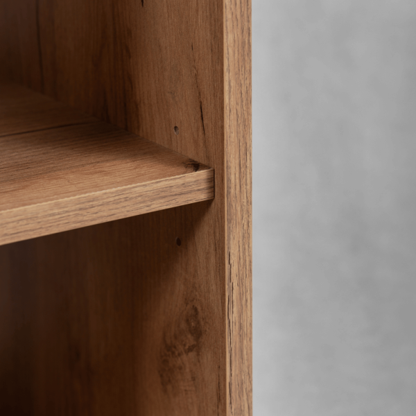 Szafka do Łazienki Kaszmirowa z Blatem Złoty Dąb Craft 100 cm Wisząca z Ramką CLASSIC