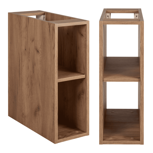 Szafka do Łazienki Kaszmirowa z Blatem Złoty Dąb Craft 100 cm Wisząca z Ramką CLASSIC