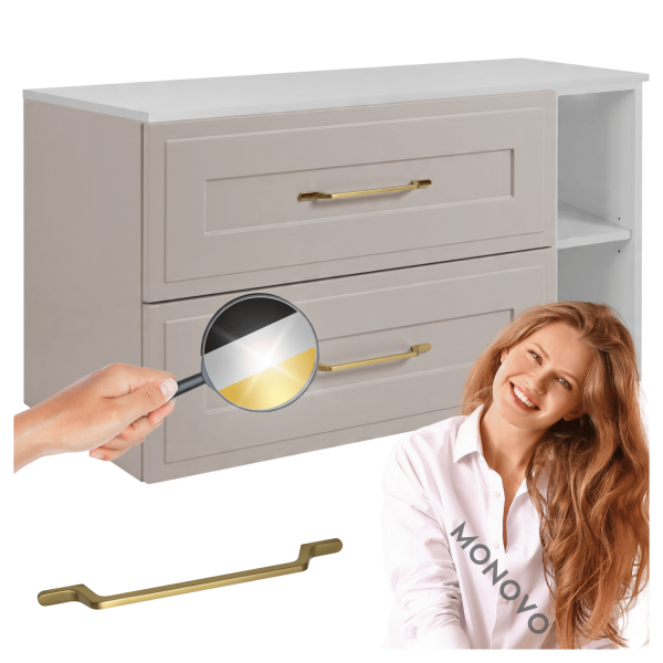 Szafka Kaszmirowa Łazienkowa z Białym Blatem 100 cm Wisząca Retro z Ramką Stylowa CLASSIC