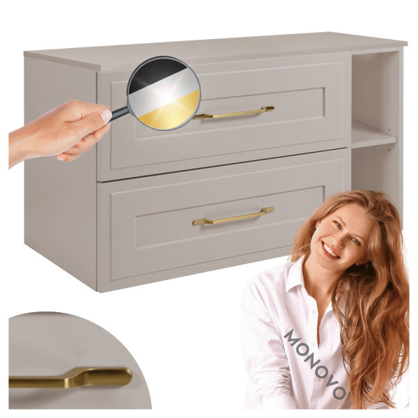 Szafka do Łazienki pod Umywalkę Kaszmirowa Wisząca Blatem 80 cm Retro CLASSIC RODAN