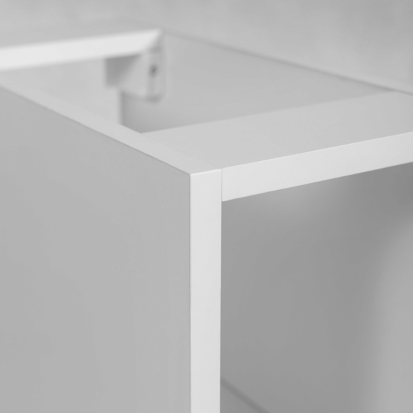 Szafka Kaszmirowa 80 cm pod Umywalkę do Łazienki Wisząca z Białym Blatem Nowoczesna CLASSIC