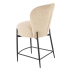 Elegancki Stylowy Hoker Tapicerowany Beżowy Krzesło Barowe Beżowe Loft H126 Halmar