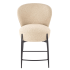 Elegancki Stylowy Hoker Tapicerowany Beżowy Krzesło Barowe Beżowe Loft H126 Halmar
