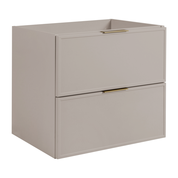 Kaszmirowa Wisząca Szafka z Regałem pod Umywalkę do Łazienki 80 cm z Blatem Retro Elegancka SLIM