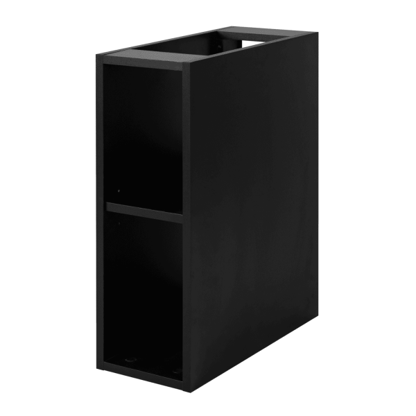 Regał Wiszący Czarny Łazienkowy 20 cm LOFT Lewy Front