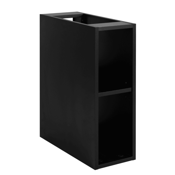 Regał Wiszący Czarny Łazienkowy 20 cm LOFT Prawy Front