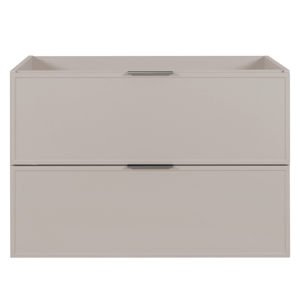 Szafka do Łazienki 160 cm Kaszmirowa pod Umywalkę z Blatem Dębowym Retro SLIM