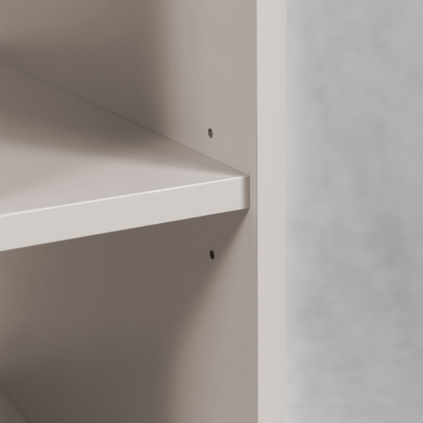 Szafka z Regałem do Łazienki 140 cm Wisząca Kaszmir Pod Umywalkę z Blatem Retro Elegancka SLIM