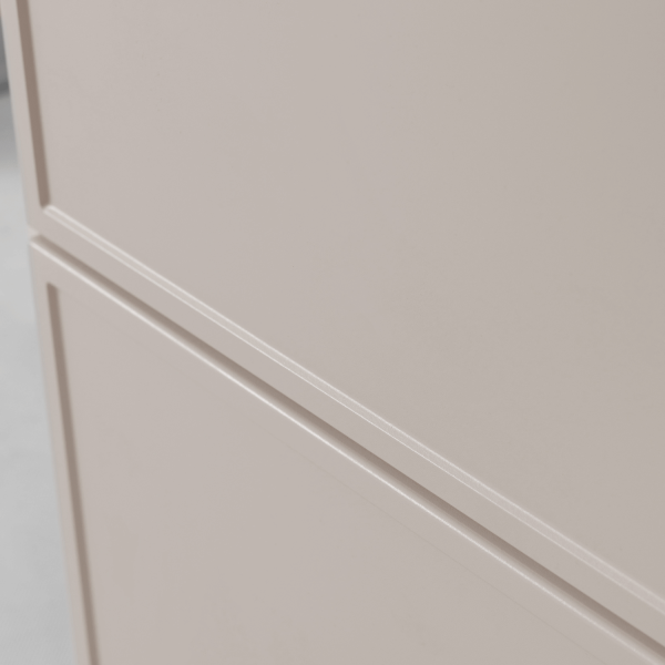 Szafka z Regałem do Łazienki 140 cm Wisząca Kaszmir Pod Umywalkę z Blatem Retro Elegancka SLIM