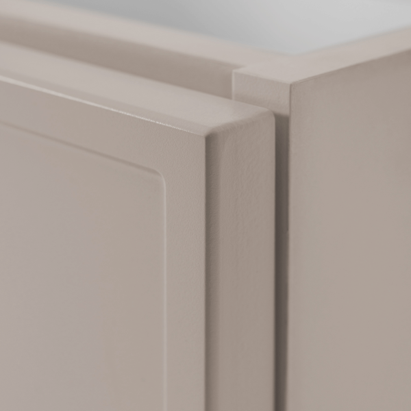 Szafka z Regałem do Łazienki 140 cm Wisząca Kaszmir Pod Umywalkę z Blatem Retro Elegancka SLIM