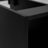 Szafka Wisząca 140 cm Dębowa do Łazienki z Regałem Pod Umywalkę z Czarnym Blatem Retro Nowoczesna SLIM