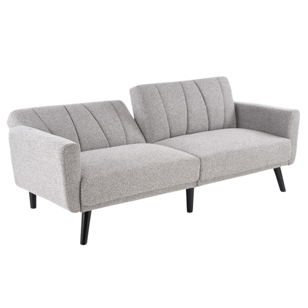 Sofa Rozkładana do Spania Kanapa do Salonu Nowoczesna Popielata Szara LARIX Halmar