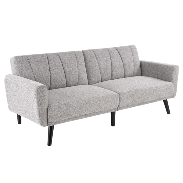 Sofa Rozkładana do Spania Kanapa do Salonu Nowoczesna Popielata Szara LARIX Halmar